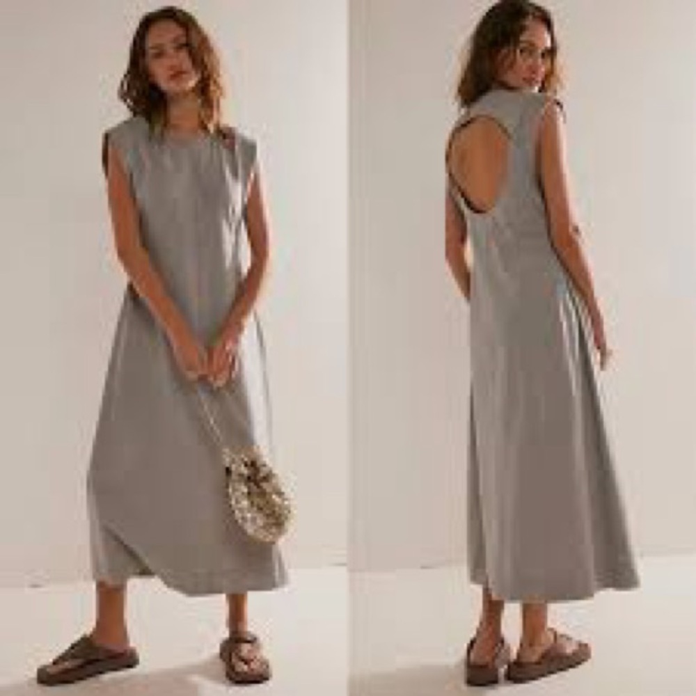 Free People Simone Midi Dress Frost Bitten NWT X Small MSRP $88